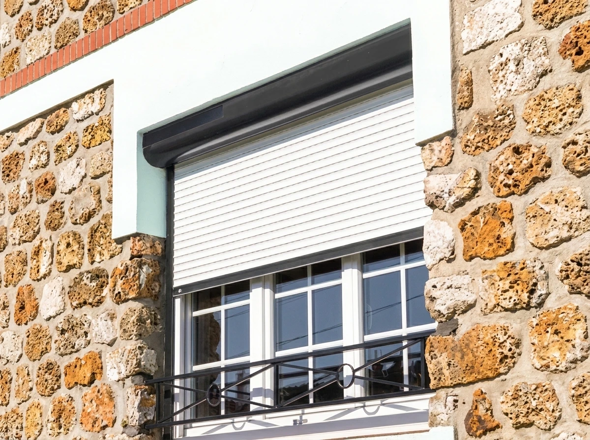 Nouvelle fenêtre en plastique pvc avec cadre en métal blanc installée dans une maison moderne après rénovation