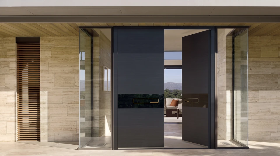 Nouvelle fenêtre en plastique pvc avec cadre en métal blanc installée dans une maison moderne après rénovation